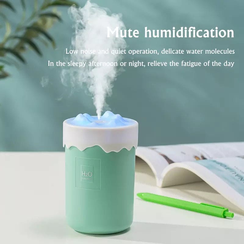 Snow Mountain Air Humidifier, USB Mini Portable Car Air Purifier, Aroma Essential Oil Diffuser, USB Mist Maker, Mini Portable Ultrasonic Air Humidifer Snow Mountain Air Humidifier, USB Mini Portable Car Air Purifier, Aroma Essential Oil Diffuser, USB Mist Maker, Mini Portable Ultrasonic Air Humidifer